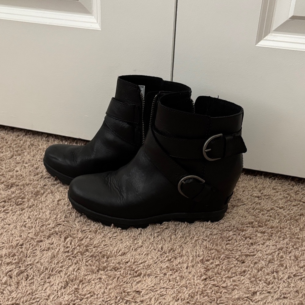 Sorel Black Ankle Boots